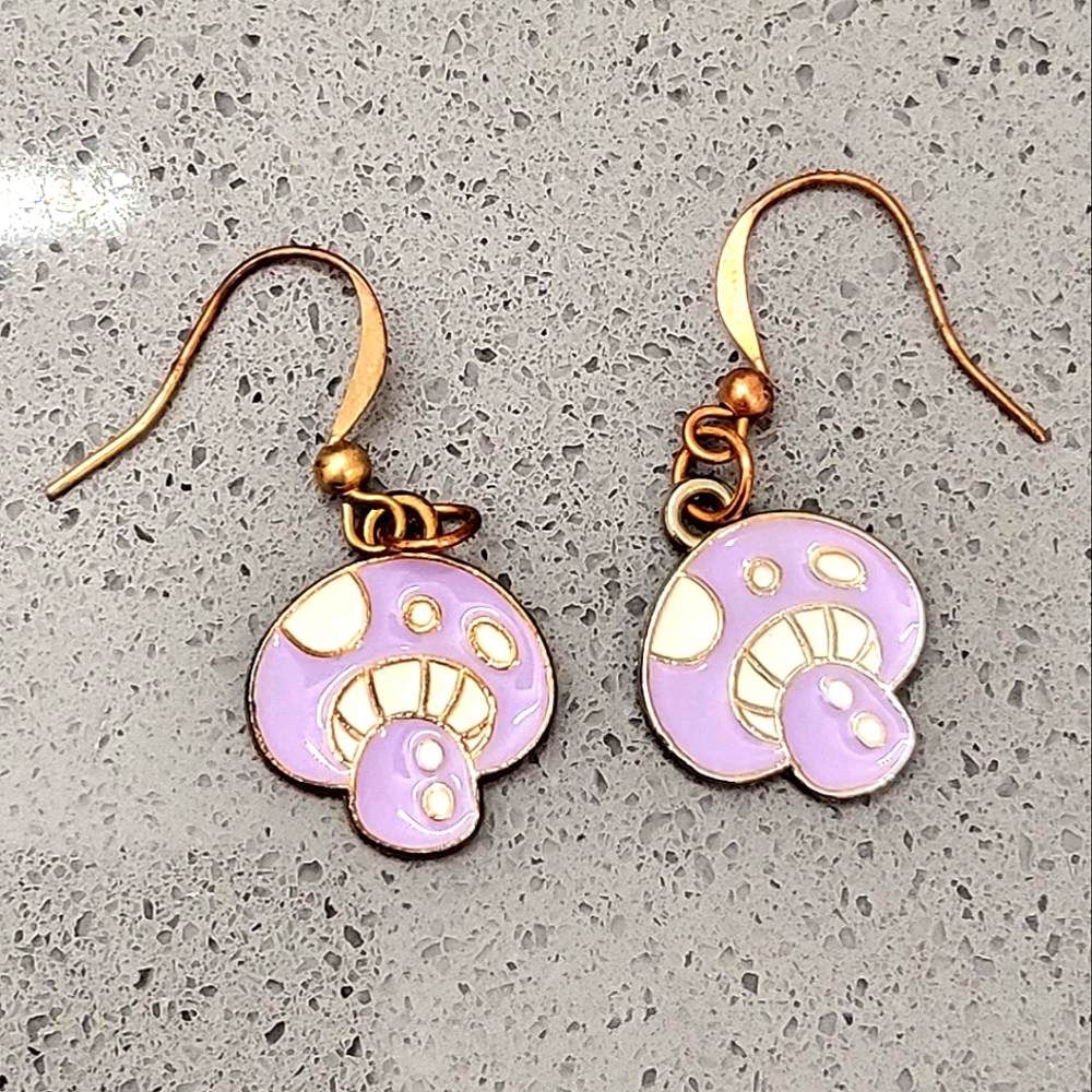 Vintage Mushroom Earrings